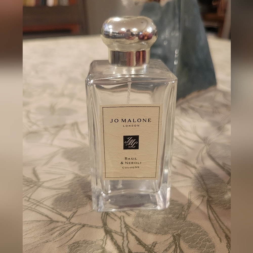 Jo MALONE London BASIL & Neroli Cologne Empty perfume bottle  100ml. 3.4oz